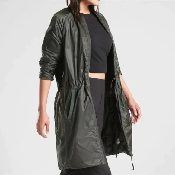 Athleta Summit Primaloft Insulated Parka Jacket Black Size Small